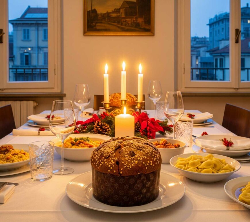 Une table de Noël à Milan