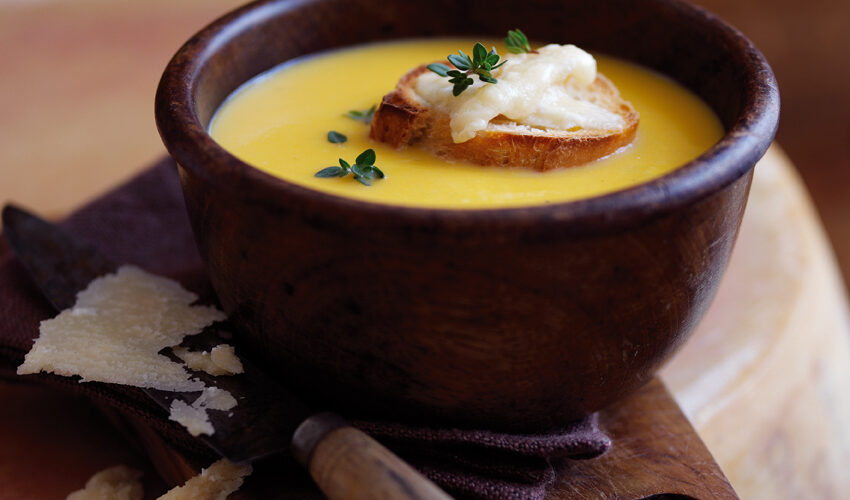 Soupe de courge et Parmigiano