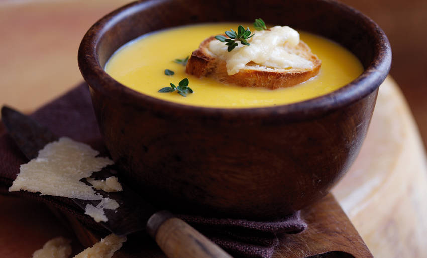 Soupe de courge et Parmigiano