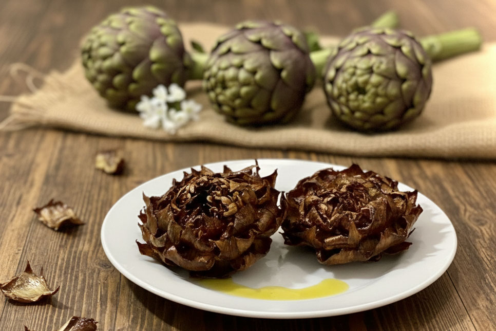 Les artichauts à la « giudia » : un trésor culinaire de Rome