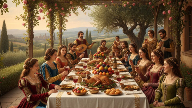 Boccace et la gastronomie