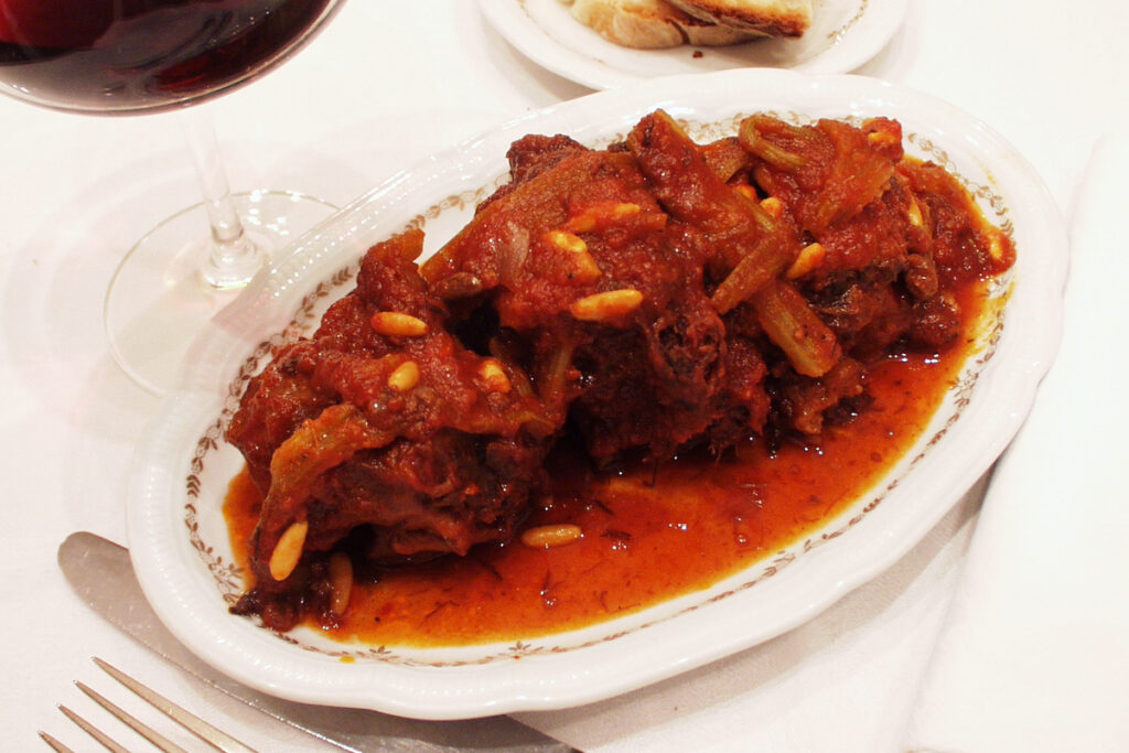 Restaurant Checchino - coda alla vaccinara